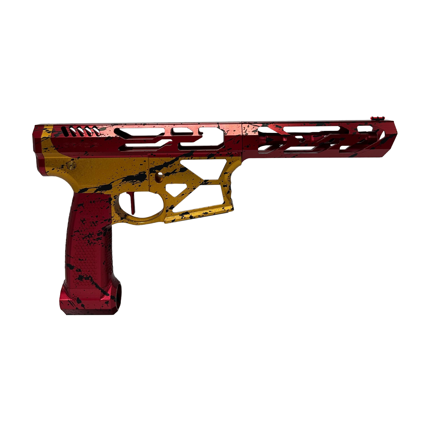 Monk's Splatter M4 - Gold/Red Base with Black Splatter