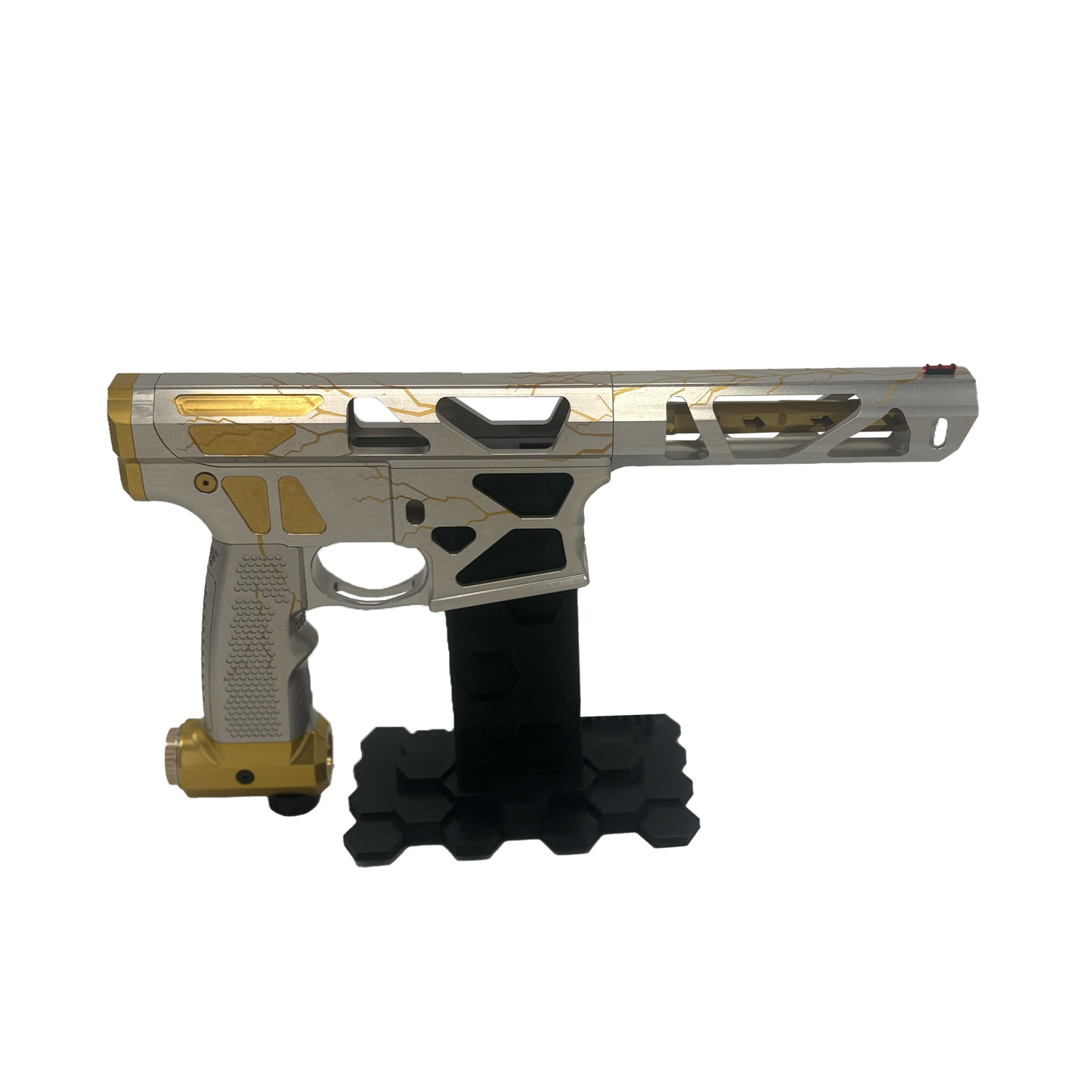 Oracle 1 - Silver with Gold accents and gold lighting