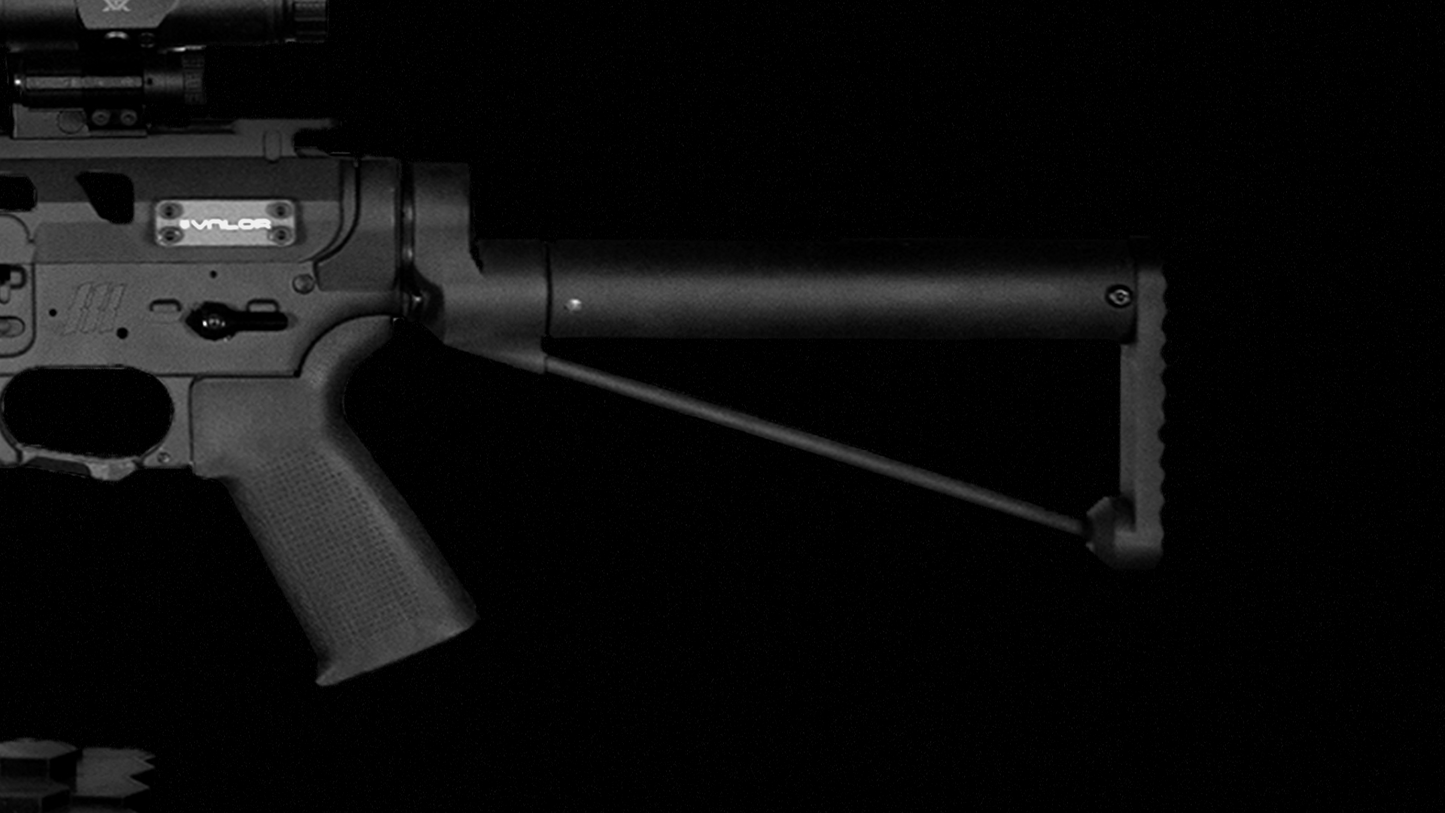 Monk Customs VALOR STOCK - with drop stock & straight adapter.