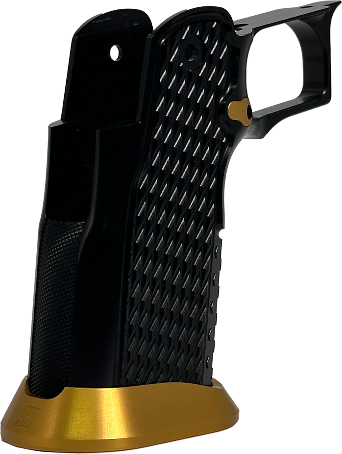 Valor MK-1P Hi Capa Grip 'Diamond' (Gloss Black/Matte Gold)