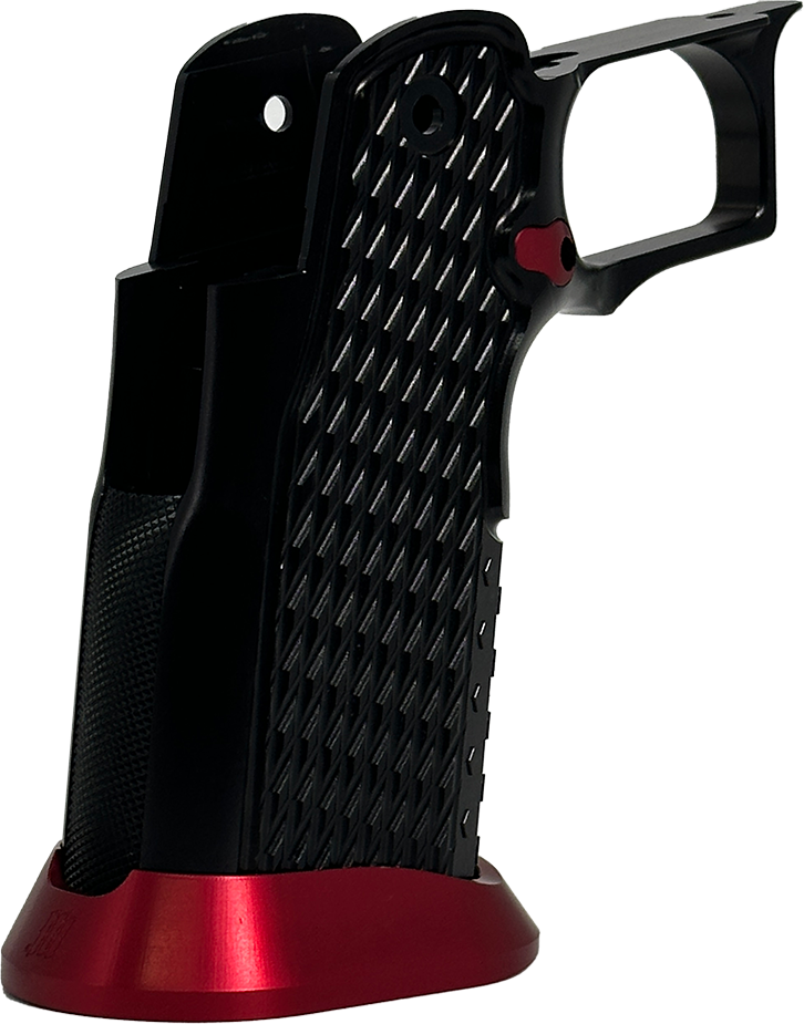 Valor MK-1P Hi Capa Grip 'Diamond' (Gloss Black/Matte Red)