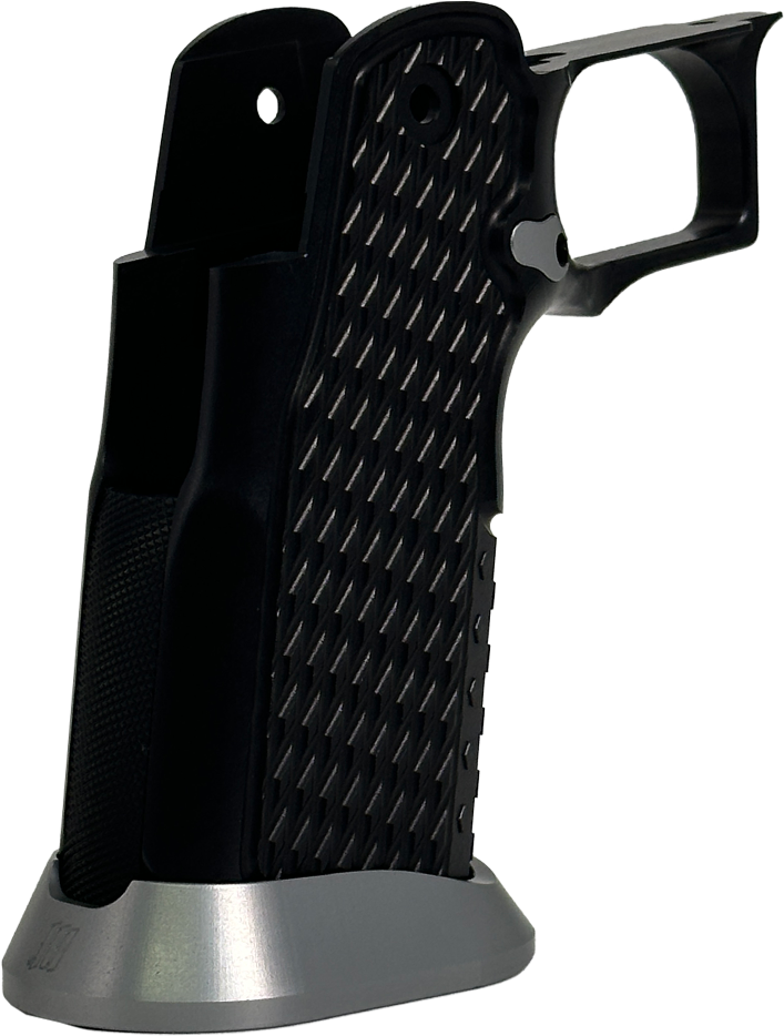 Valor MK-1P Hi Capa Grip 'Diamond' (Matte Black/Matte Titanium)