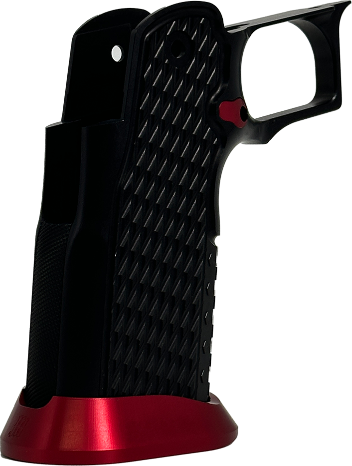 Valor MK-1P Hi Capa Grip 'Diamond' (Matte Black/Matte Red)