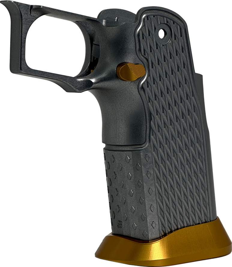 Valor MK-1P Hi Capa Grip 'Diamond' (Matte Titanium/Matte Gold)