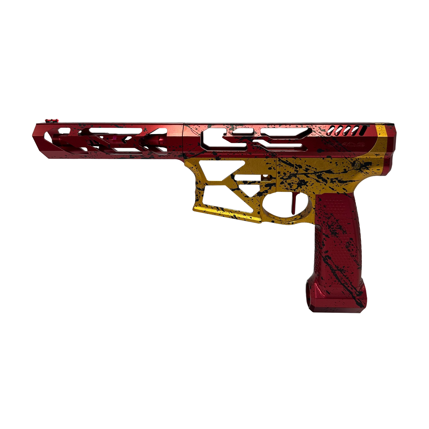 Monk's Splatter M4 - Gold/Red Base with Black Splatter