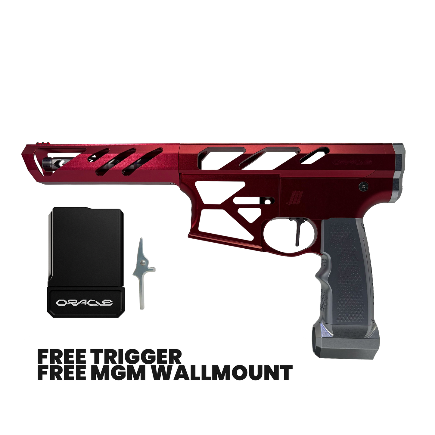 Monk's Choice M4 Receiver Set (Titanium/Red)
