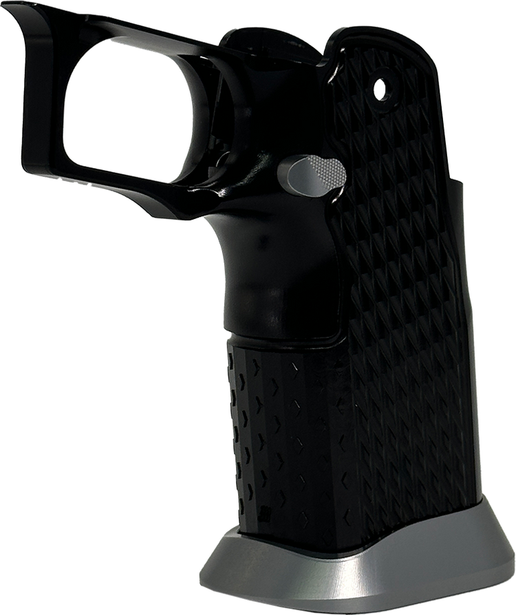 Valor MK-1P  Hi Capa Grip 'Diamond' (Gloss Black/Matte Titanium)