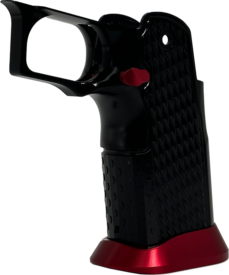 Valor MK-1P  Hi Capa Grip 'Diamond' (Gloss Black/Matte Red)