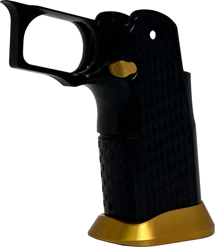 Valor MK-1P  Hi Capa Grip 'Diamond' (Matte Black/Matte Gold)