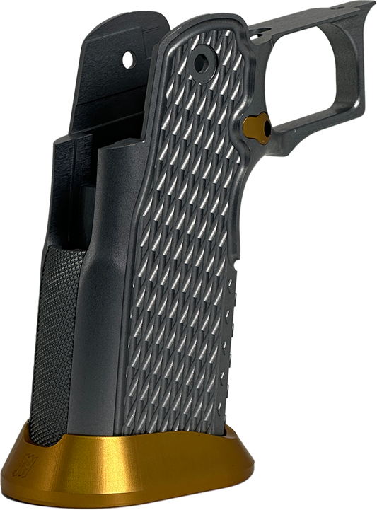 Valor MK-1P  Hi Capa Grip 'Diamond' (Matte Titanium/Matte Gold)