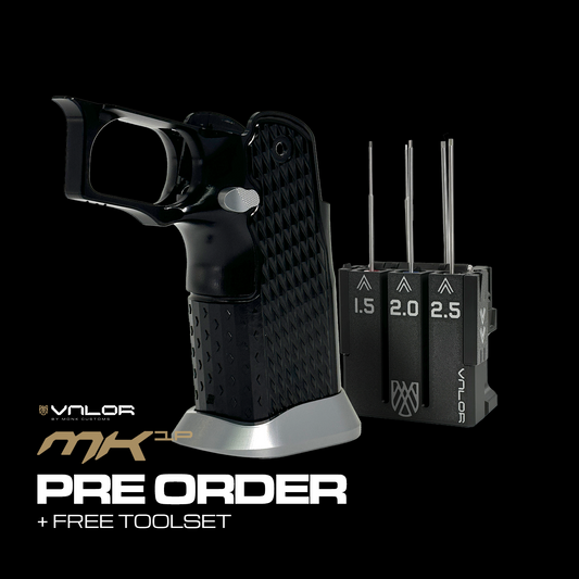 Valor MK-1P  Hi Capa Grip 'Diamond' (Gloss Black/Matte Titanium)