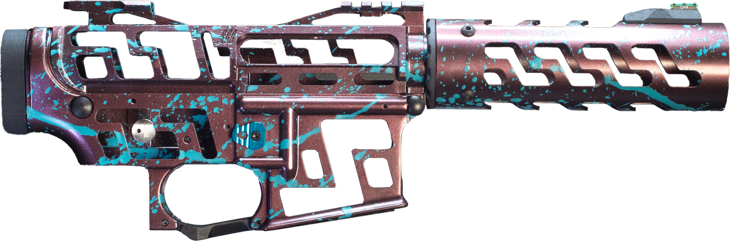 Neo.1 - G5 - M4 Receiver (  Red-Purple Cameleon/Aztec Teal ) + Handguard set