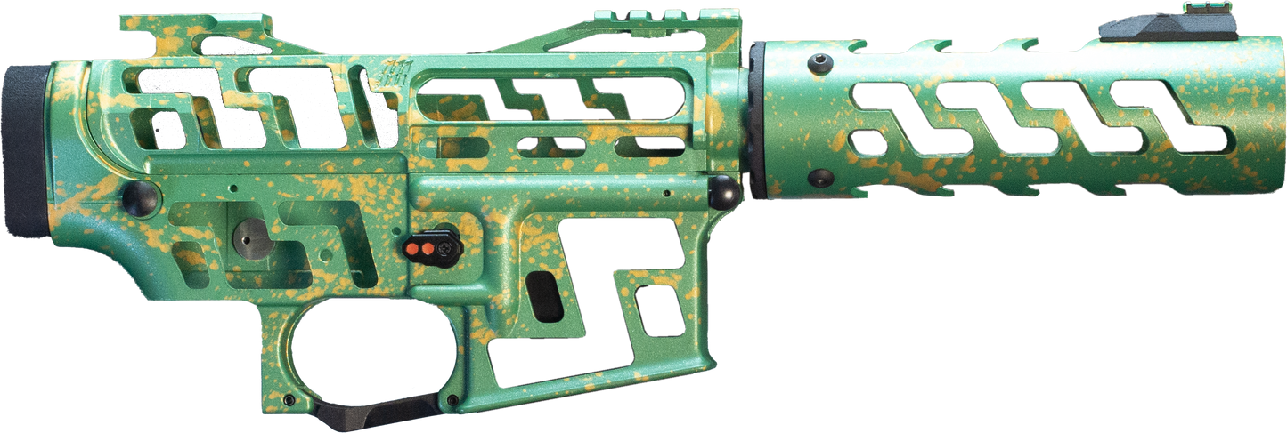 Neo.1 - G7 - M4 Receiver (LimeGreen/Gold) + Handguard set